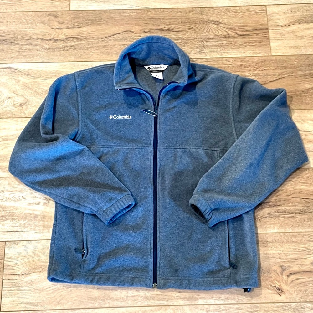 Slate Gray mens Columbia fleece jacket
